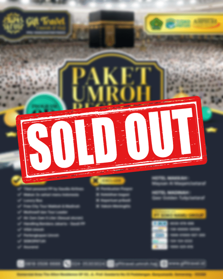 Paket Umroh 3-11-25 Sold Out