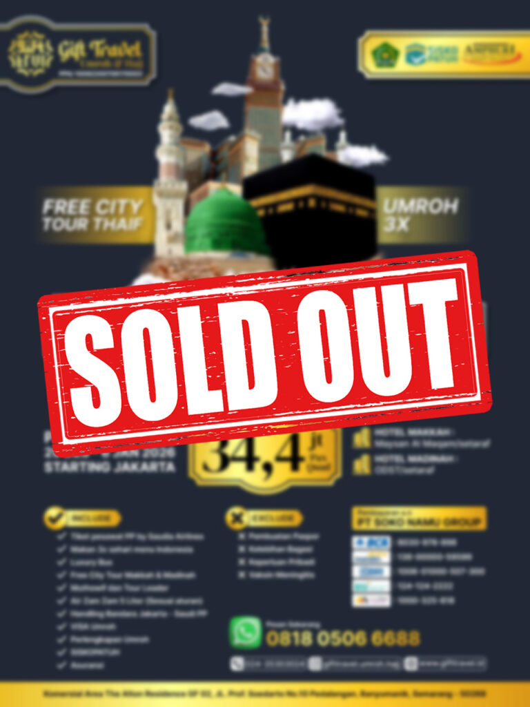 sould out paket umroh akhir tahun 2025